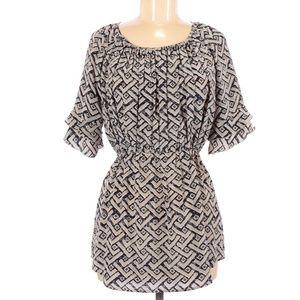 The Podolls Printed Silk Blouse